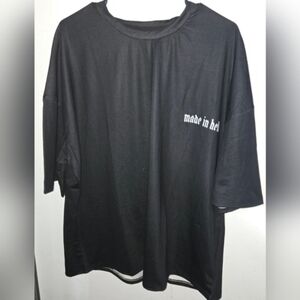 ❤️ NWOT Black Oversized T-Shirt Duval Clothinh Sz XXL